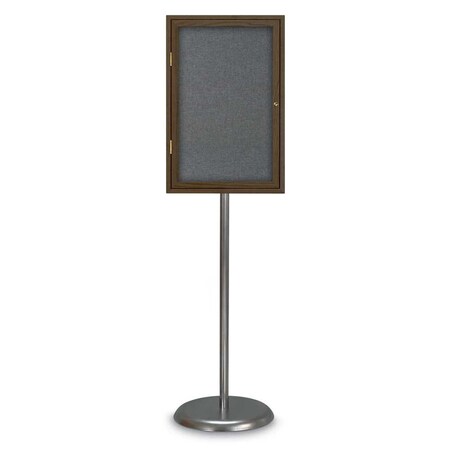 United Visual Products Corkboard, Double Door, Radius Frame, 48x36, UV7003-GOLD-PUMICE UV7003-GOLD-PUMICE